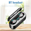 F9 TWS Bluetooth 5.0 Earphones Touch Control Earbuds w/LED Display Charge Box