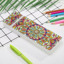 DIY Mandala Special Shaped Diamond Painting 2 Grids Students Pencil Case