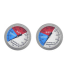 2x BBQ Smoker Temperature Gauge Grill Thermometer for Meat Cooking