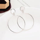 Simple Round Earrings Geometric Big Circle Trendy Earrings For Women Earrin