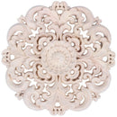 Woodcarving Furniture Decoration Solid Wood Door Round Applique Flower Him