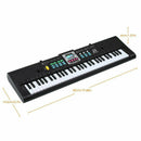61 Keys Digital Electronic Piano Keyboard with 16 Tones 6Demo Songs Drum Kit 4