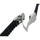 Black Silicone Rubber Watch Strap Band Deployment Buckle Waterproof 22mm