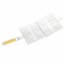 Stainless Steel Outdoor BBQ Net Grilled Fish Net Grilled Meat Clip Barbecue Tool