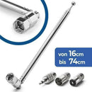 Telescopic Aerial Antenna DAB FM Radio Receiver For Home Radio TV Remote 1Set