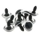 10pcs 24mm Light Blue Shinning Plastic Safety Eyes for Teddy Bear Soft Animal