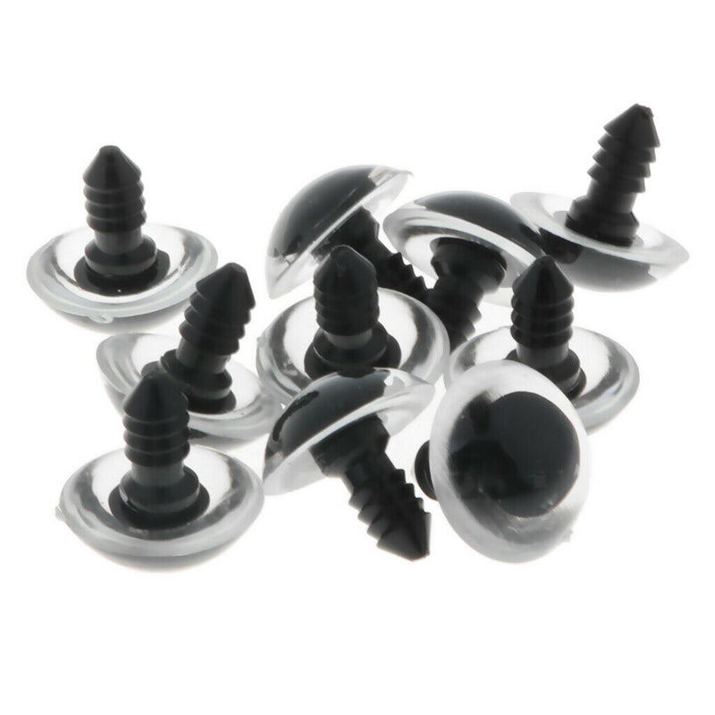 10pcs 24mm Light Blue Shinning Plastic Safety Eyes for Teddy Bear Soft Animal