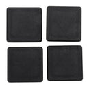 Plastic Square Blanking End Caps Tubing Tube Inserts 30mm x 30mm 4 Pcs Z2Q1