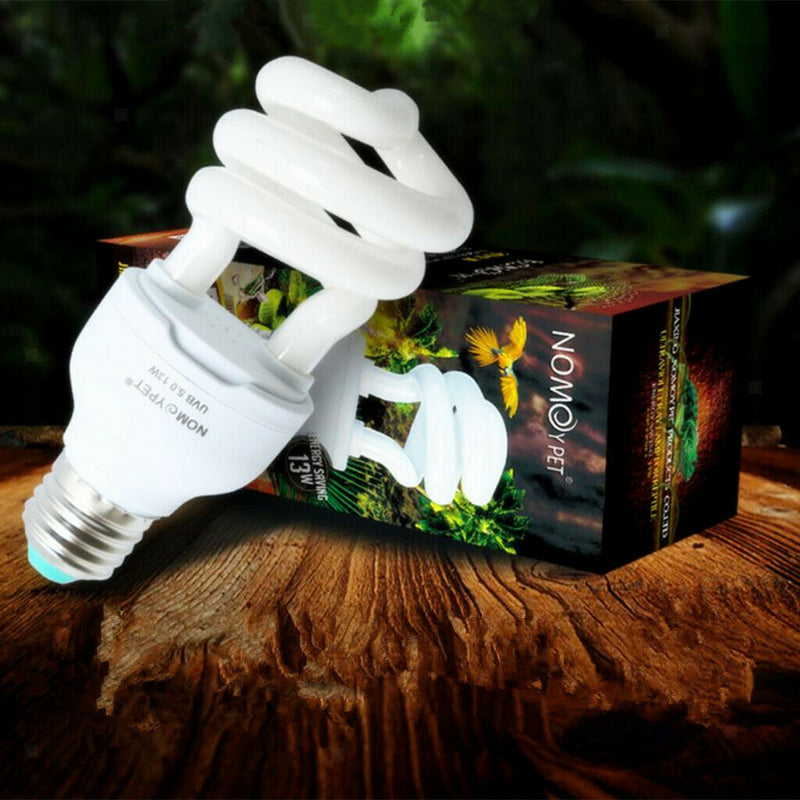 5.0 13W 220V Calcium Reptile Lizard Turtle UV UVB Light Compact Bulb Lamp