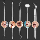 5PCS Dentist Tools Set Dental Tools Mouth Mirror Probe Oral Care D4H6