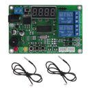 2-CH 5-24V Digital LED Display Intelligent Temperature Controller with 2 probe