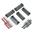 5pcs Block/Strip 6Position 25A Wire Barrier Dual Row Screw Terminal Panel