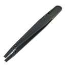 Electronics Plastic Flat Tip Anti-static Black Tweezers Tool R8Q2