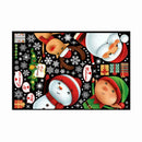 Christmas Wall Stickers Santa Claus Window Decor Snowman Decoration Elk U6C Z1A0