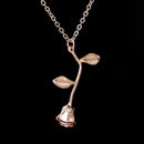 Jewelry women Necklace New Rose Flower Statement Necklace Women Charm Maxi
