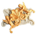 Angel silicone fondant mold cake decorating tool clay gypsum aroma wax mo Gw
