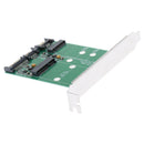 M.2 MSATA to SATA 3.0 SSD Adapter 2-in-1 Card Support NGFF B-Key 22x60mm