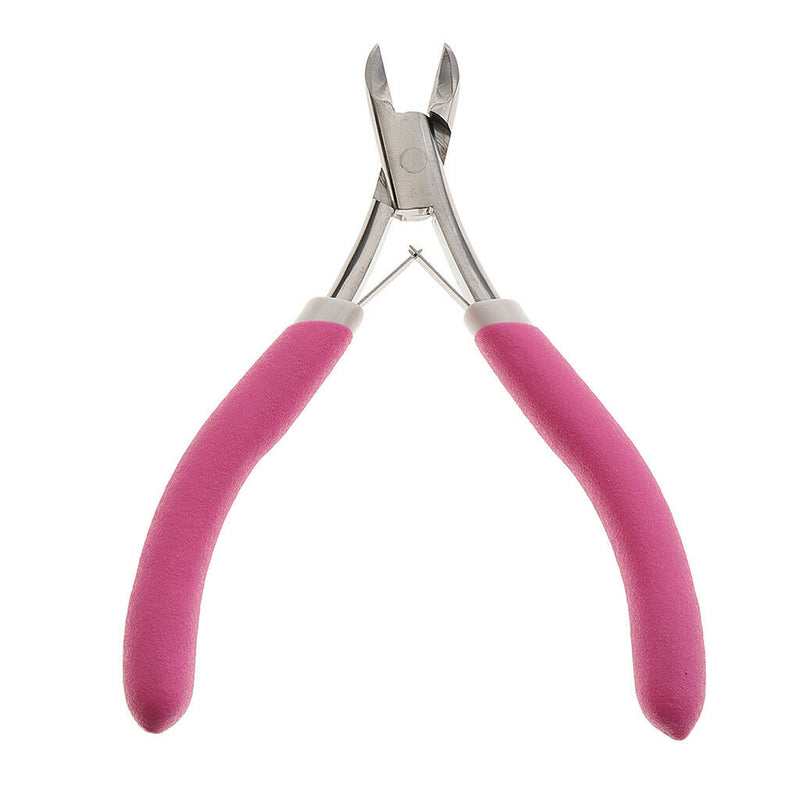 Stainless Steel Nails Cuticle Nipper Hard Skin Remover Manicure Tool Pink
