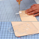 4Pcs Acrylic Template Stencil Handcrafting Set For Leather Pattern Craft DIY