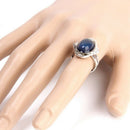 Adjustable Oval Color Change Mood Ring Emotion Feeling Changeable Ring  X5X6