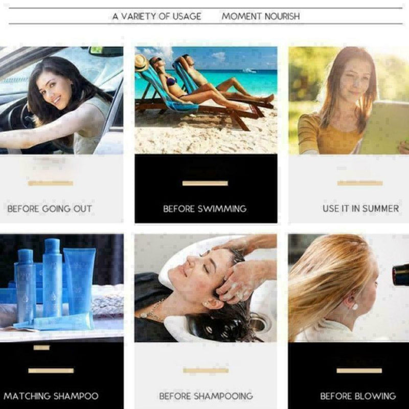 40ML Oil Morocco Natural Moisturizing Damaged Hair Hair New & Kerat Dry Rep P9D1