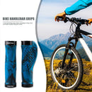 1 Pair MTB Mountain Bike Handlebar Grips Anti-Skid Rubber Cover (Dark Blue) A