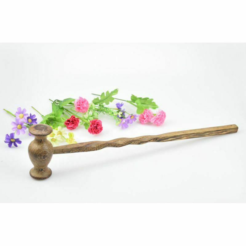 Massage Hammer Wood Back Care Relax Stress Pain Relief Fatigue Long Handle New