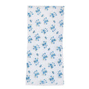 200x100cm Blue Floral Pattern Voile Tab Top Curtain Window Drapes Valances Panel