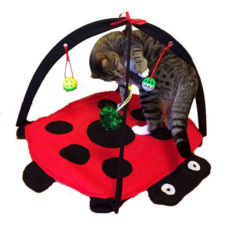 Pet Bed Toys Mobile Activity Playing Mat Pad Blanket House Cats Furniture Tent