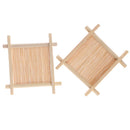 Wooden Bamboo Soap Dish Tray Holder Storage Soap Rack Plate Box Containelj