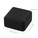 LED Light Ring Box Square Jewelry Bracelet Wedding Necklace Case (Black)