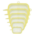 2 Set Yellow Silicone Stretchy Wrap Lids Bowl Covers Fresh-Care ECO-FRIENDLY