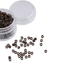 1000Pc Lined Rings Hair Clips Mini Beads Link Human Hair Extensions Supplies 3mm