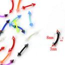 20Pcs Curved Barbell Eyebrow Rings Bar Tragus Ear Stud Helix Piercing Jewe OZ