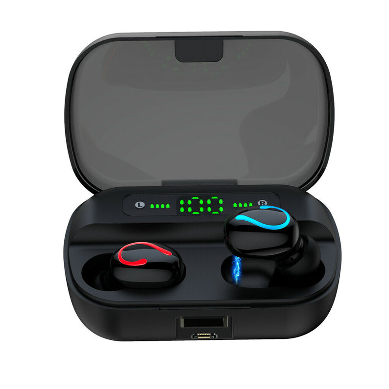 Q65 TWS Wireless Bluetoooth Headphone 8D surround Sound Headset LED Display