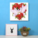 Full Diamond Round Diamond 5D DIY Diamond Painting "Love Flower Dove" Diamo