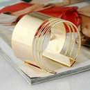 Metal Coil Open End Cuff Bracelet for Women, Mother's Day Gift Birthday Gif