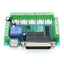 5 Axis MACH3 Stepper Motor Driver Breakout Board Repair Accessory with Cable