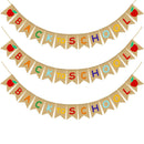 Burlap Welcome Banne Bunting Sign Back To School Banner for Classroom Teach