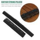 Ebony Slotted Bridge Saddle Nut 2x for Classical Guitar Musical Instrument Parts