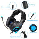 3.5mm Gaming Headset Stereo Headphone EarBuds Earpiece Adjustable for PS4
