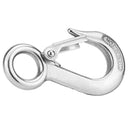 Strong Stainless Steel Eye Hook w/ Clevis Safety Latch for Winch Cable 0.5T