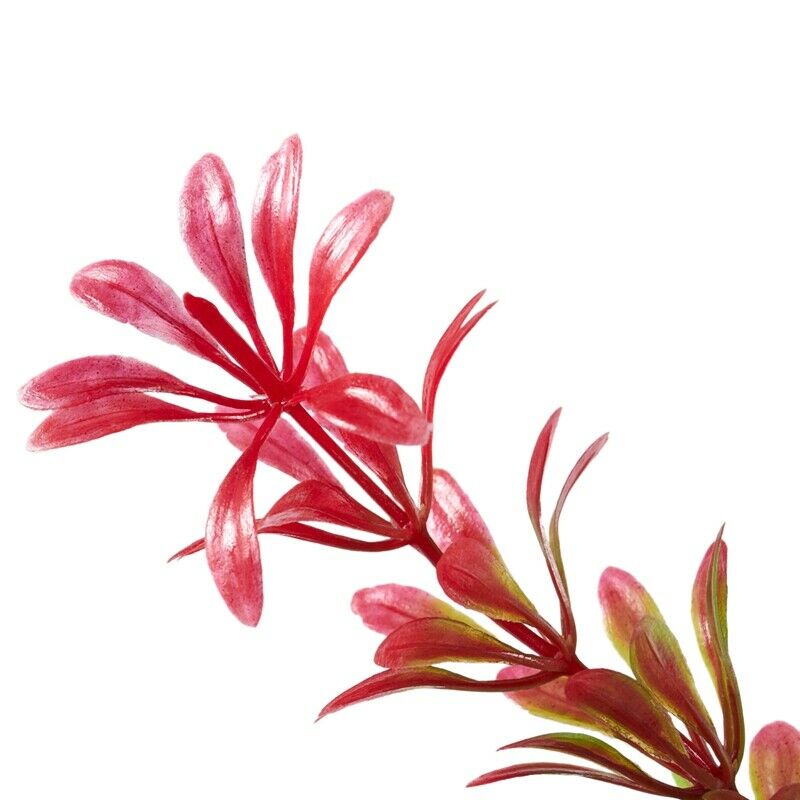 Aquarium Air Stone Red Green Artificial Aquatic Plant Ornament 15" V1J7