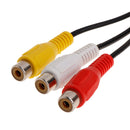 1PC 3 RCA Male Jack to 6 RCA Female Splitter Audio  Plug Video AV Adapter Cable
