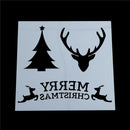 merry christmas layering stencils diy scrapbooking album drawing template toolJR
