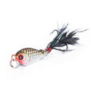 1pcs 4.8g Fishing Lure wobblers spinner metal lures vib Hard Baits With Fea E8T1