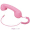 Retro Radiation Proof Phone Handset 3.5 MM Socket(Pink)