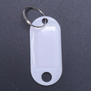 white portable plastic key fob key tag ID labels 20 pieces F1O3