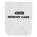 4MB White Memory Card compatible for Wii & Gamecube Console