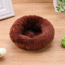 Animal Pet Hamster House Bed Washable Winter Warm Soft Mat(Dark Brown)(L) A